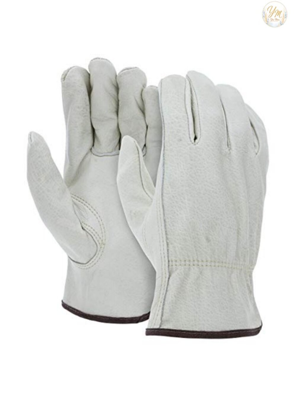 12 Pairs XL Cowhide Leather Work Gloves Driver Gloves